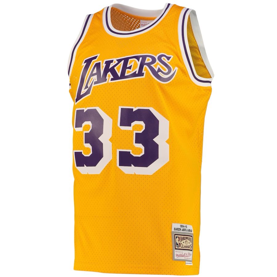 MAILLOT KAREEM ABDUL-JABBAR LOS ANGELES LAKERS VINTAGE