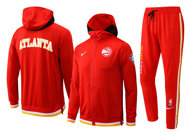 ENSEMBLE ATLANTA HAWKS (SURVÊTEMENT VESTE À CAPUCHE + PANTALON JOGGING)