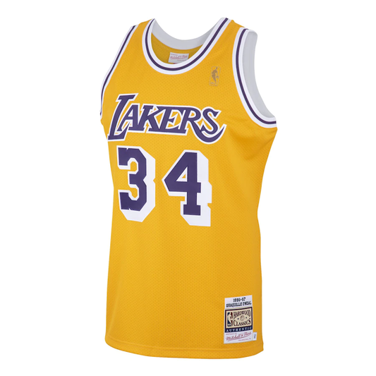 MAILLOT SHAQUILLE O'NEAL LOS ANGELES LAKERS VINTAGE