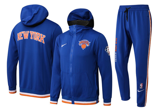 ENSEMBLE NEW YORK KNICKS (SURVÊTEMENT VESTE À CAPUCHE + PANTALON JOGGING)